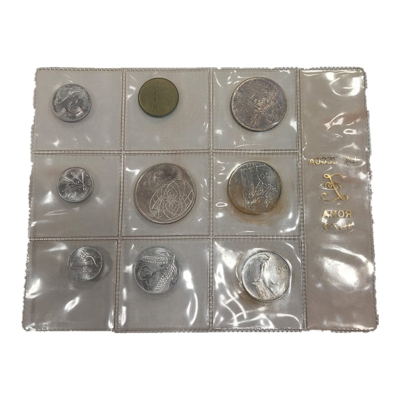 Divisionale 1970 Zecca di Roma Fior di Conio con 1000 Lire Concordia e 500 Lire Caravelle in Argento
