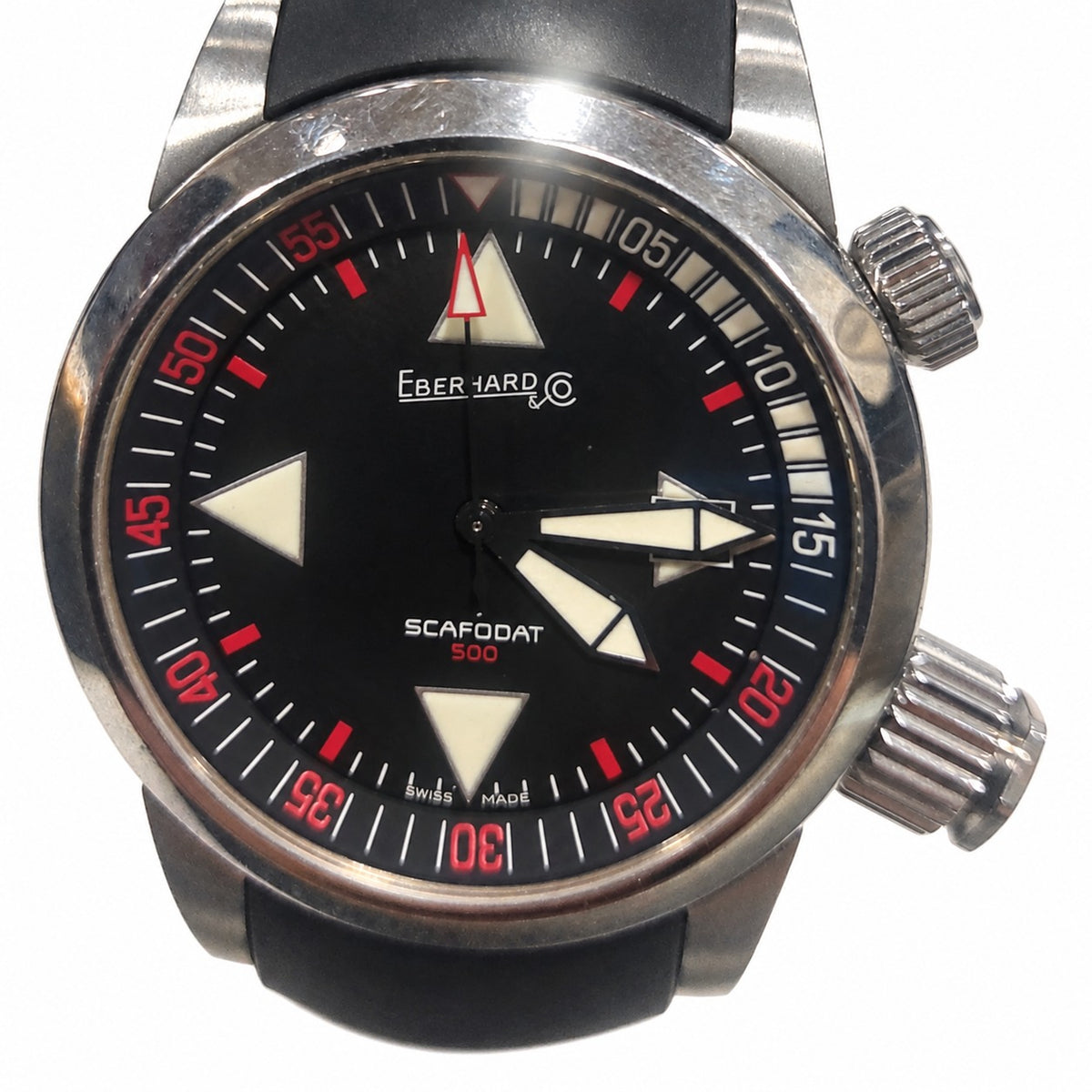 Orologio Eberhard & Co. Scafodat 500 Ref. 41025 Doppia Corona Subacqueo Vintage