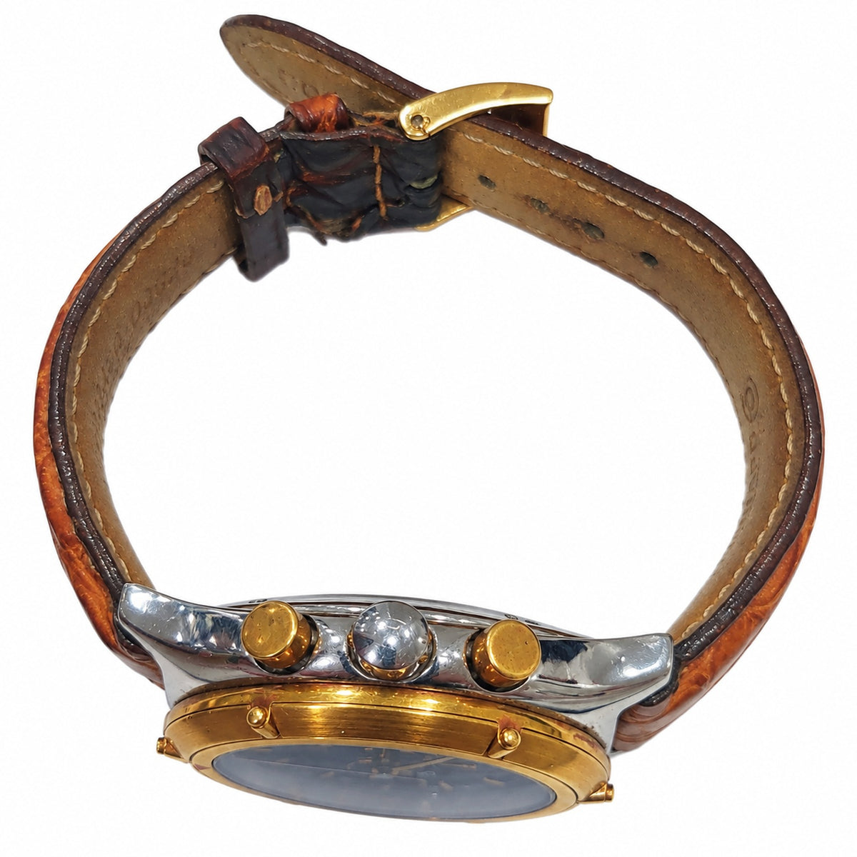 Eberhard & Co. Grand Croisiere Mareoscope Cronografo Acciaio e Oro Ref. 32029 con Scatola e Libretto
