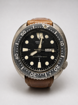 Seiko Turtle 6309-7040 Orologio Sub Diver Automatico 150m Nero Vintage Suwa 1979