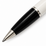 Penna Montblanc Bonheur 114833 a Sfera Bianca e Nera con Scatola Originale