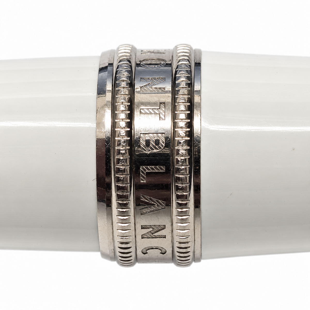 Montblanc Bonheur 114833 Black and White Ballpoint Pen with Original Box