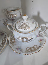 Servizio da Tè/Caffè Seltmann Weiden Bavaria "Theresia" – Porcellana Tedesca Vintage – 13 pezzi