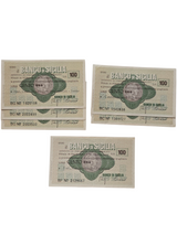 Lotto 6 MINIASSEGNO 100 LIRE BANCO DI SICILIA