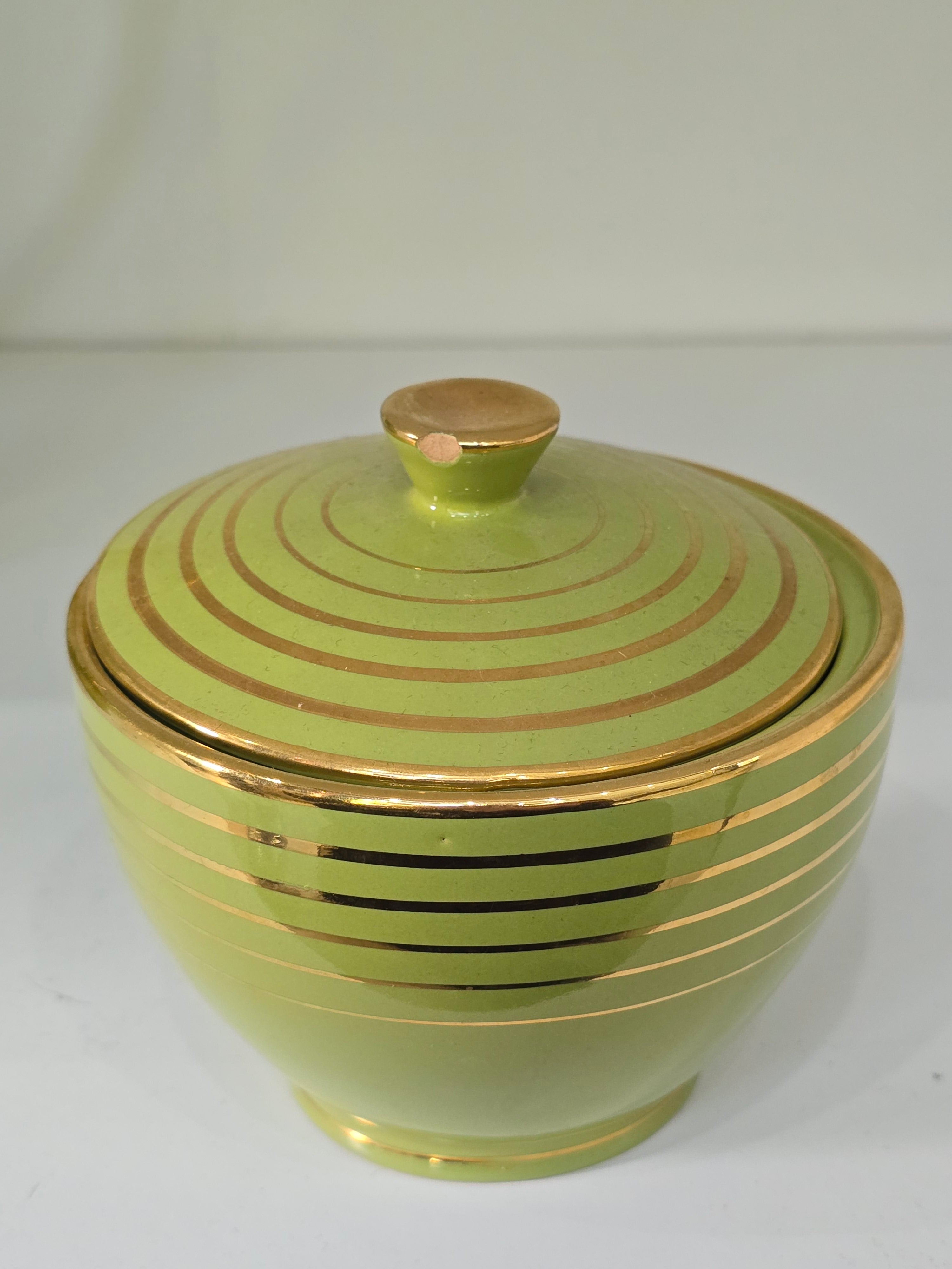 Servizio Richard Ginori Verde e Oro - Vintage Anni '50/'60 - Ceramica Design Italiano