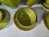 Servizio Richard Ginori Verde e Oro - Vintage Anni '50/'60 - Ceramica Design Italiano