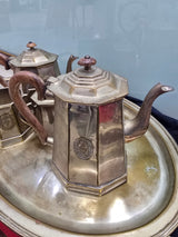 Set Royal sheffield royal family lattiera teiera zuccheriera vassoio