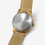 Charles Nicolet Tramelan Cronografo Vintage Oro Placcato Landeron Anni 40 39mm