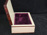 Antica scatola portagioie dipinto dama centrale bachelite cofanetto anni ‘40