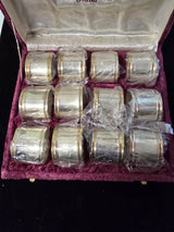 Portatovagliolo Vintage anello in argento sheffield Silver Plated