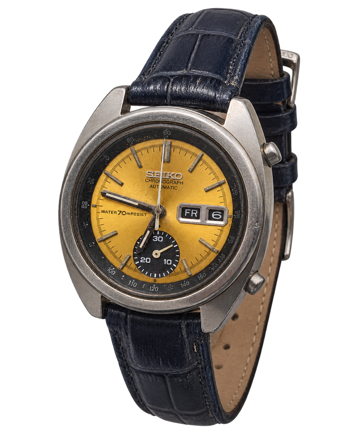 Seiko 6139-6012 Bruce Lee Gold Dial Vintage automatyczny chronograf z 1972 roku