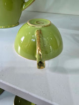 Servizio Richard Ginori Verde e Oro - Vintage Anni '50/'60 - Ceramica Design Italiano