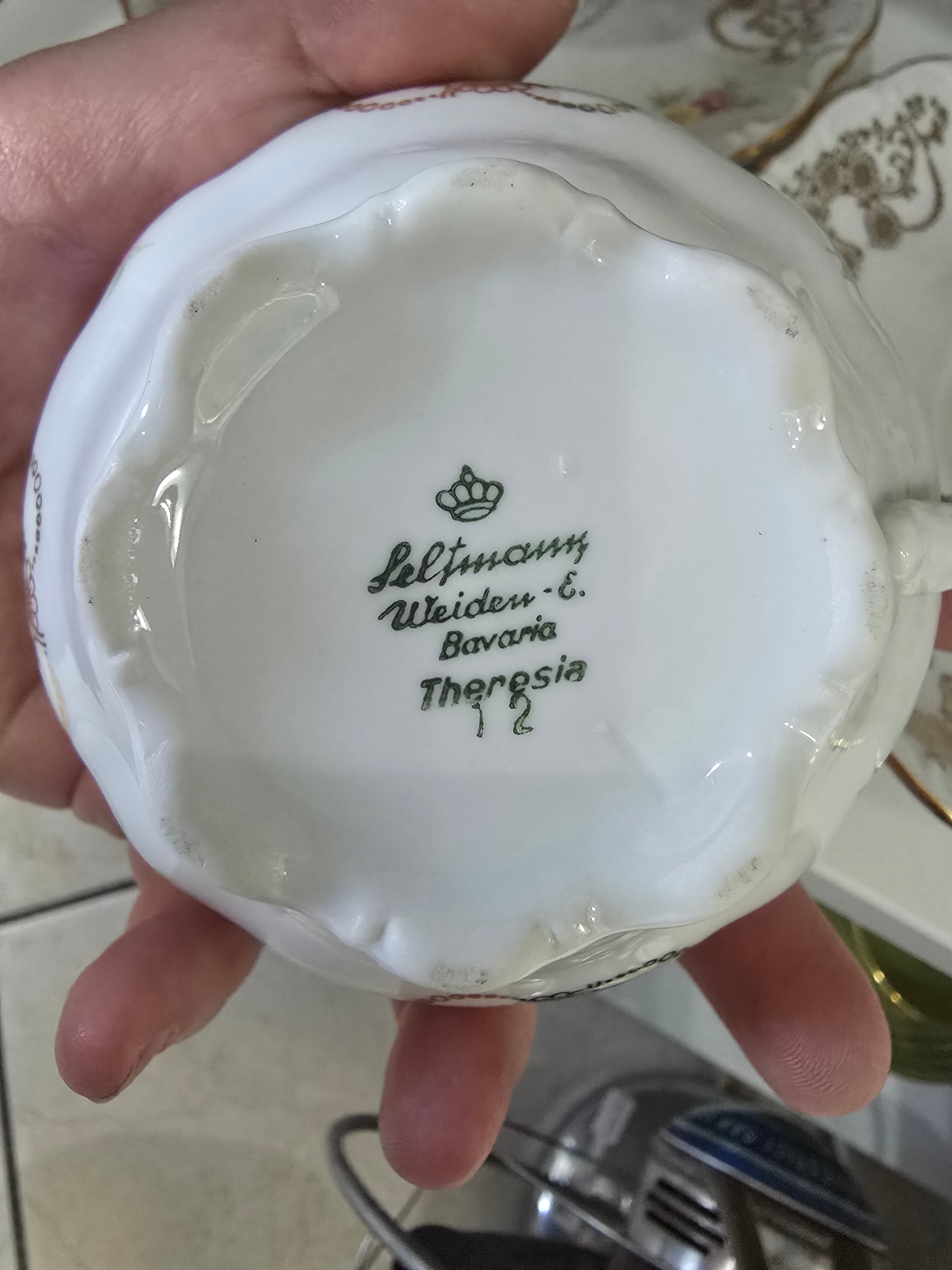Servizio da Tè/Caffè Seltmann Weiden Bavaria "Theresia" – Porcellana Tedesca Vintage – 13 pezzi