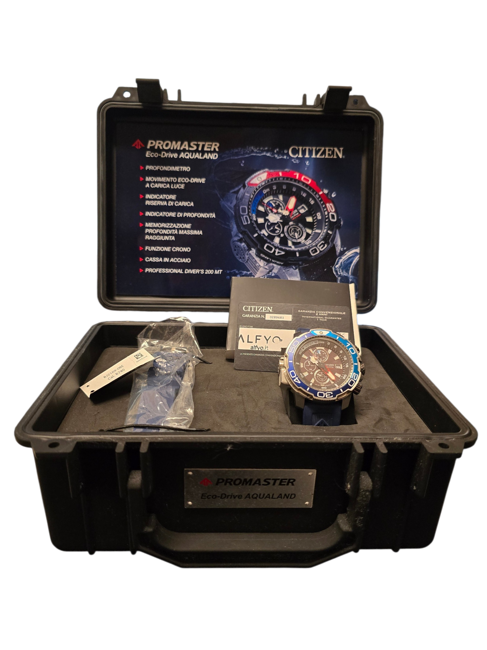 Citizen Men's Chronograph Eco-Drive orologio Promaster Marine BJ2169-08E usato