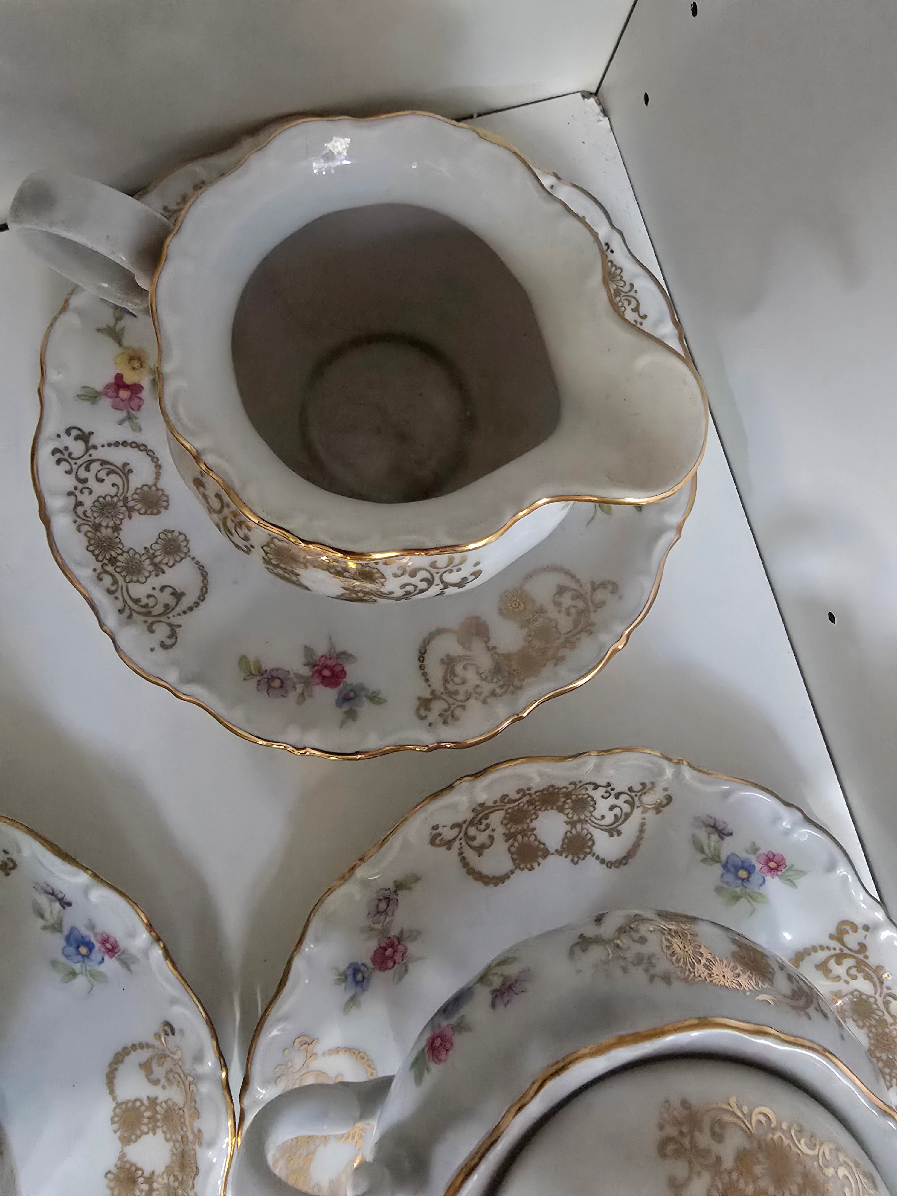 Servizio da Tè/Caffè Seltmann Weiden Bavaria "Theresia" – Porcellana Tedesca Vintage – 13 pezzi