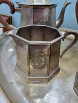 Set Royal sheffield royal family lattiera teiera zuccheriera vassoio