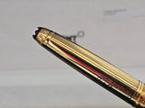 Montblanc Meisterstuck Solitaire Doue Vermeil & Bordeaux Ballpoint Pen usata