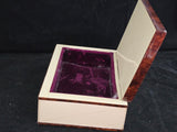 Antica scatola portagioie dipinto dama centrale bachelite cofanetto anni ‘40