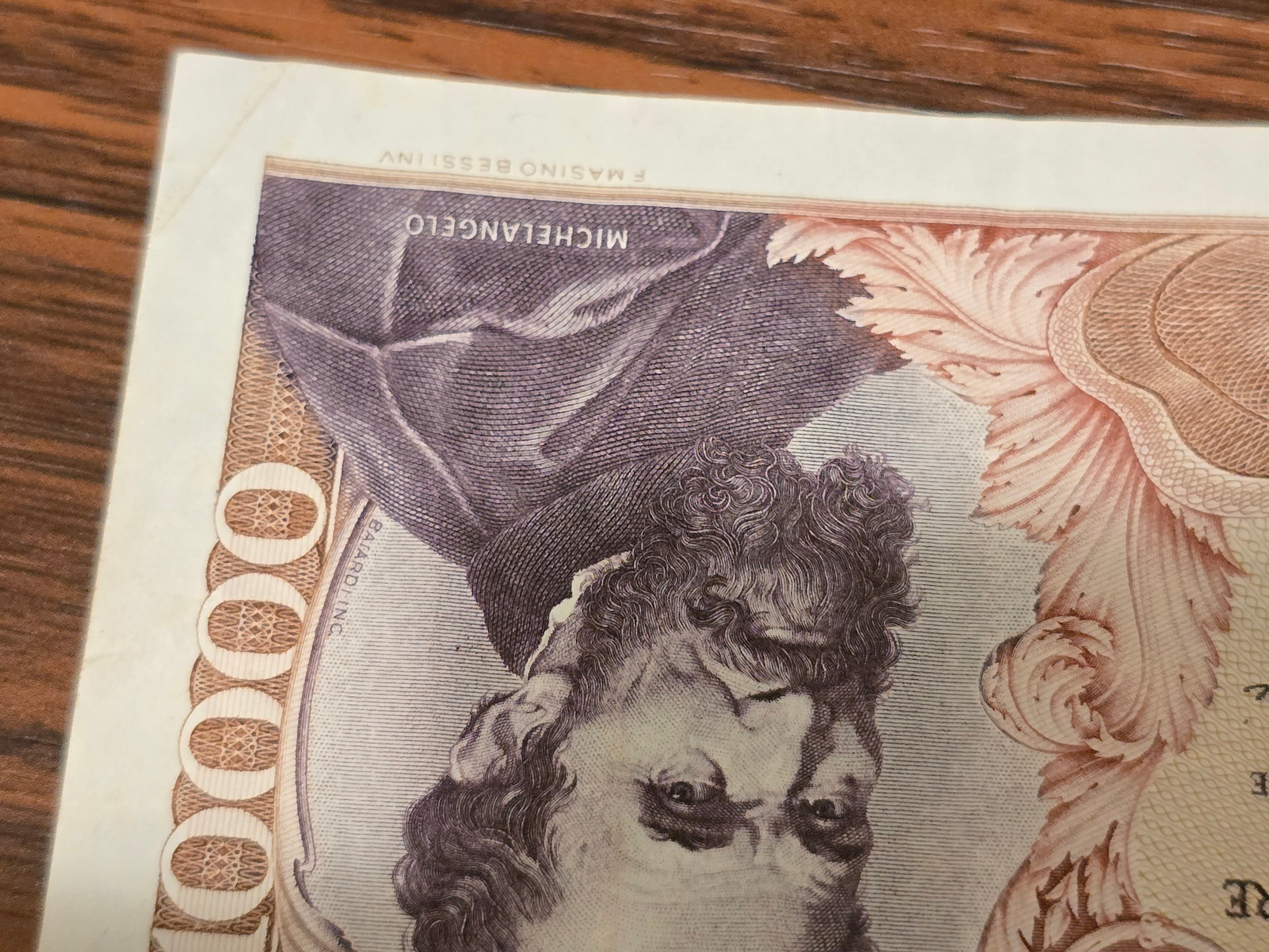 10000 lire michelangelo diecimila decr. 4 gen 1968 A3F1