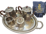 Set Royal sheffield royal family lattiera teiera zuccheriera vassoio