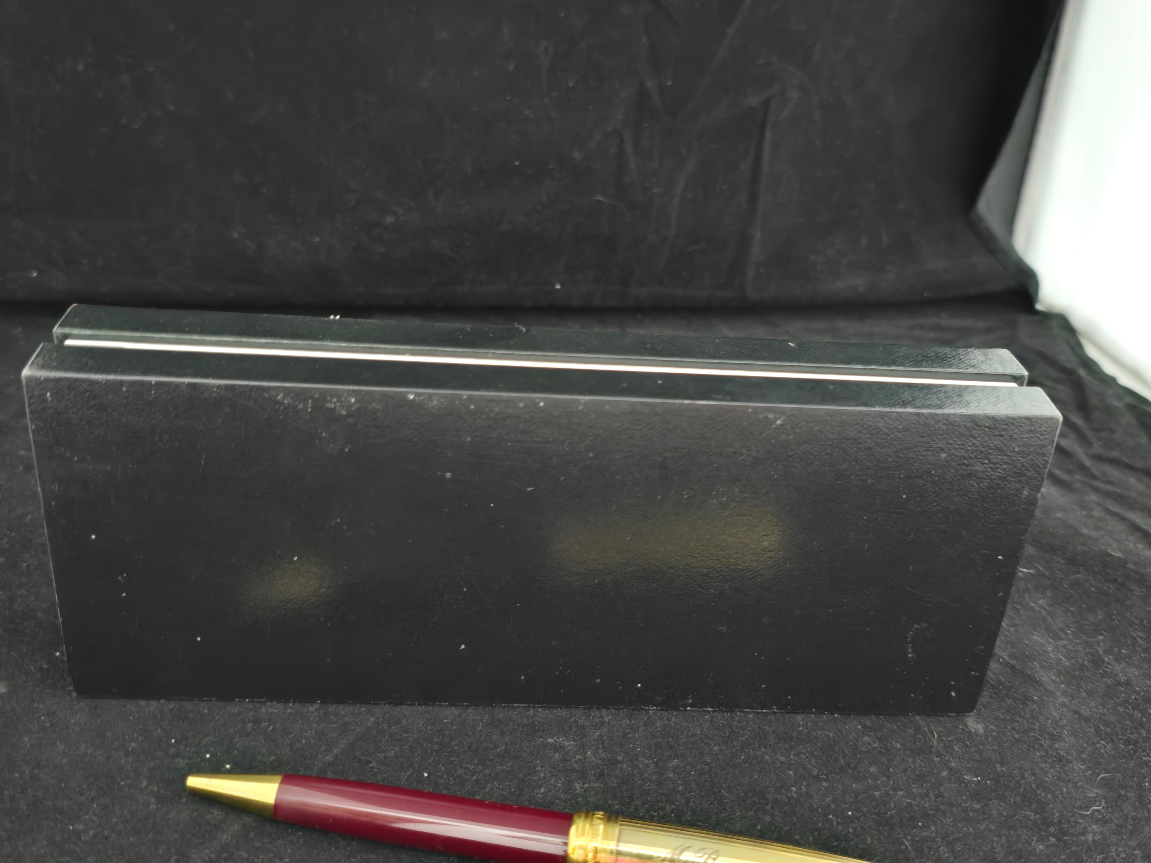 Montblanc Meisterstuck Solitaire Doue Vermeil & Bordeaux Ballpoint Pen usata