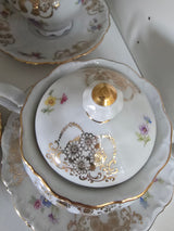 Servizio da Tè/Caffè Seltmann Weiden Bavaria "Theresia" – Porcellana Tedesca Vintage – 13 pezzi