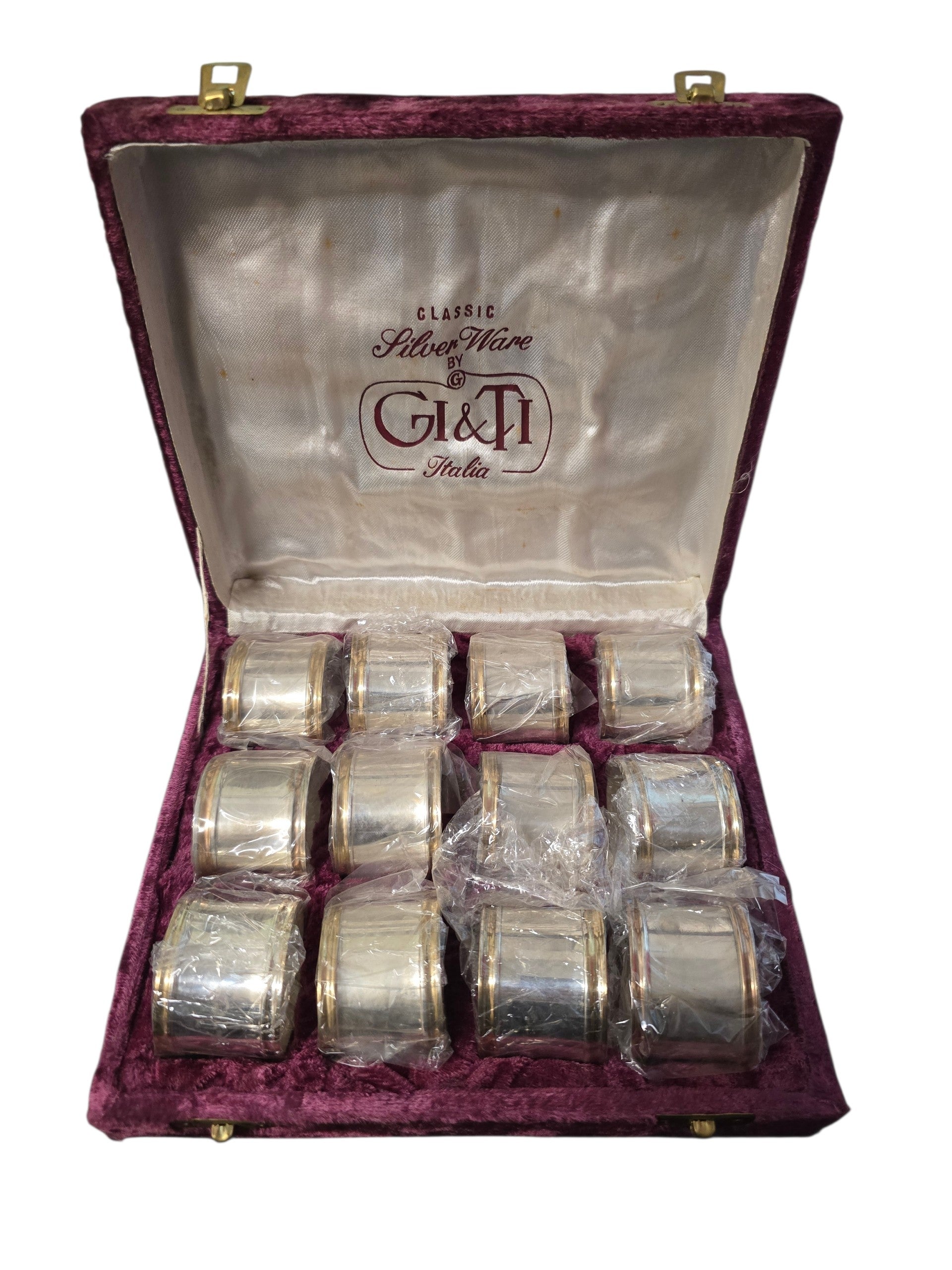 Portatovagliolo Vintage anello in argento sheffield Silver Plated