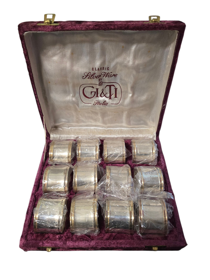 Portatovagliolo Vintage anello in argento sheffield Silver Plated