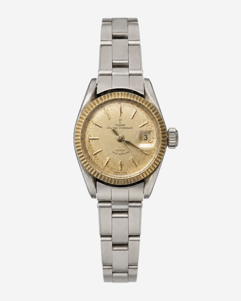 Tudor Princess Oysterdate 7982 Orologio Vintage Donna Acciaio 27mm Rolex Case
