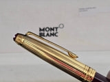 Montblanc Meisterstuck Solitaire Doue Vermeil & Bordeaux Ballpoint Pen usata