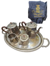 Set Royal sheffield royal family lattiera teiera zuccheriera vassoio