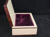 Antica scatola portagioie dipinto dama centrale bachelite cofanetto anni ‘40
