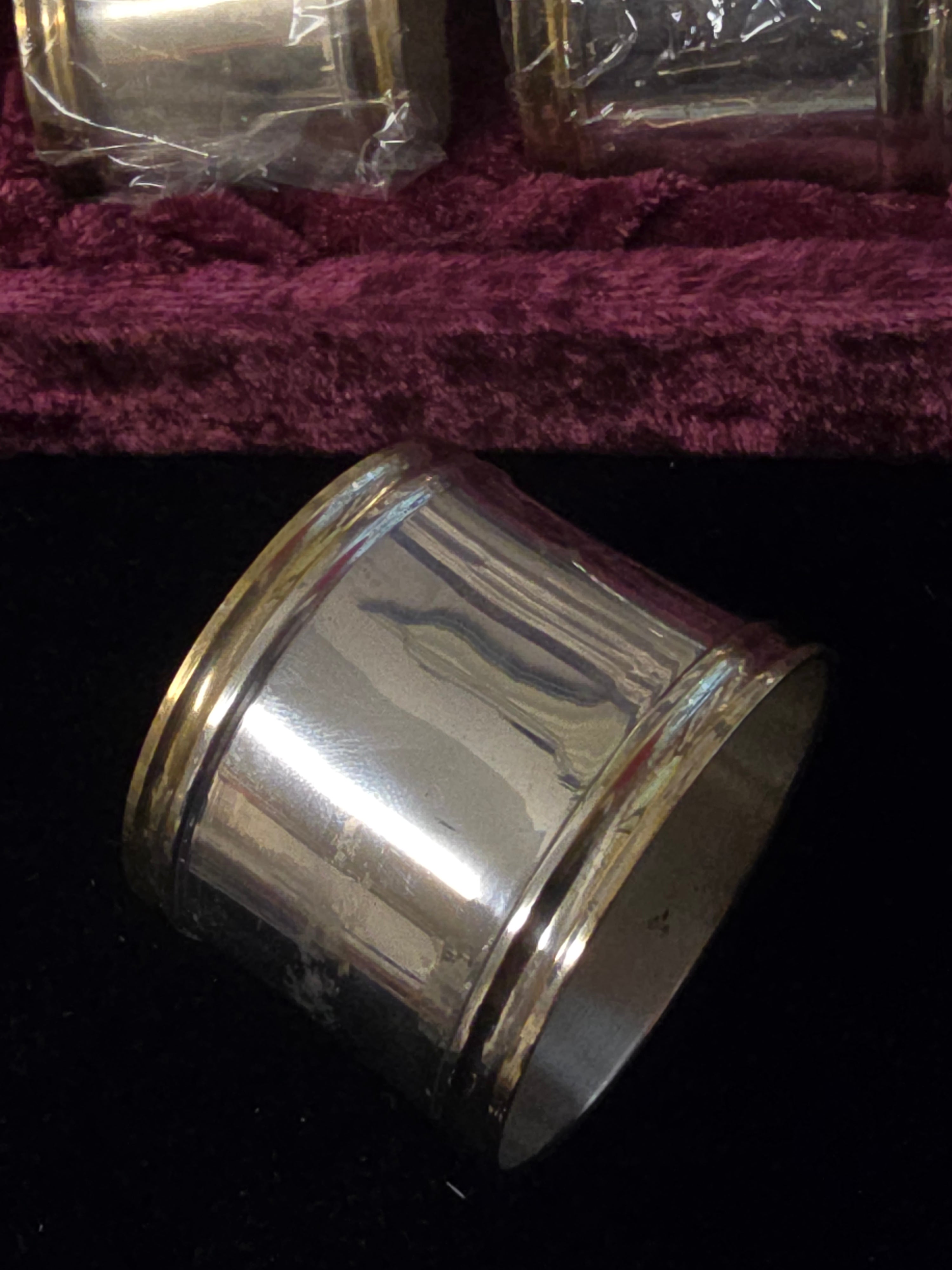 Portatovagliolo Vintage anello in argento sheffield Silver Plated
