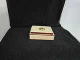 Antica scatola portagioie dipinto dama centrale bachelite cofanetto anni ‘40