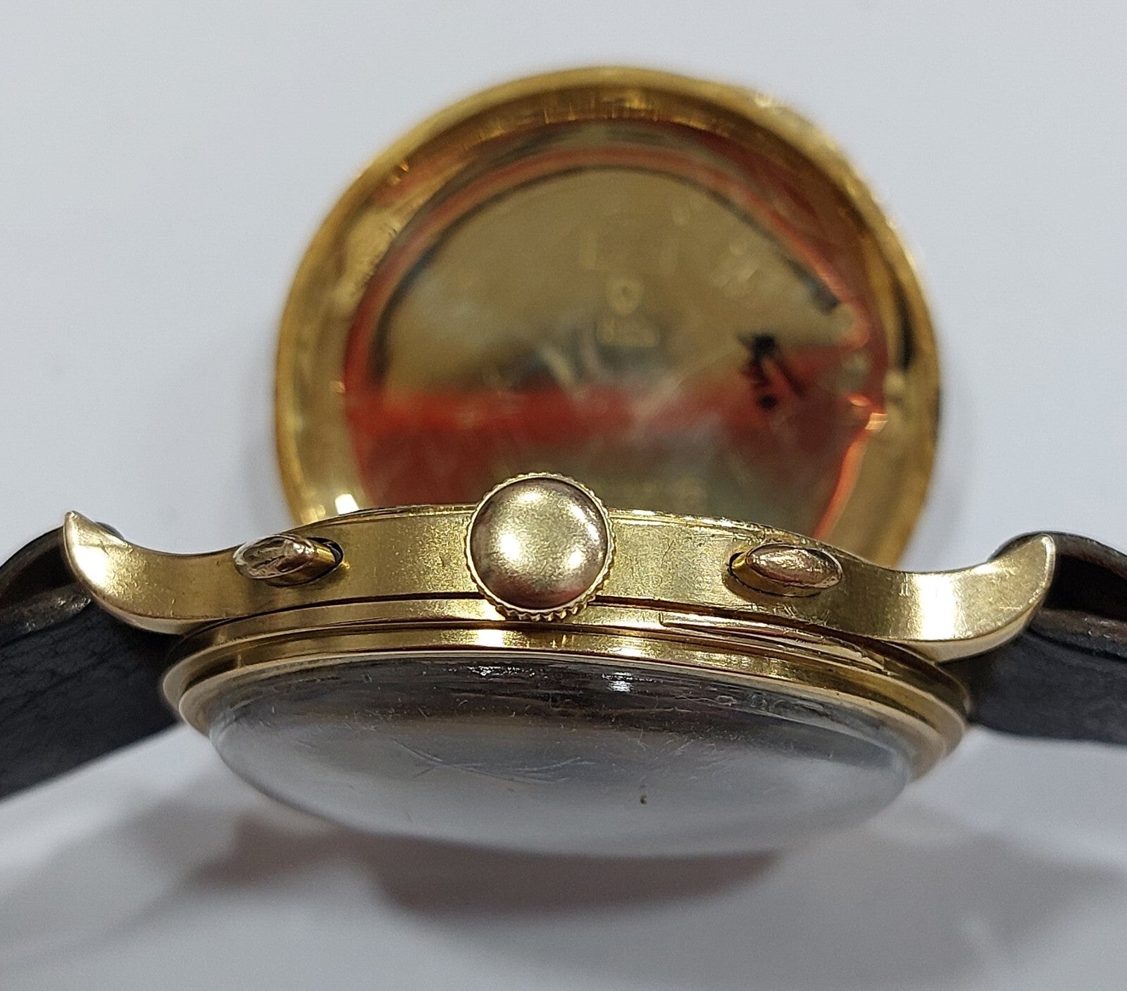 💎 Eberhard Co. ORO 18K CRONOGRAFO CASSA A SCALINO anni 50