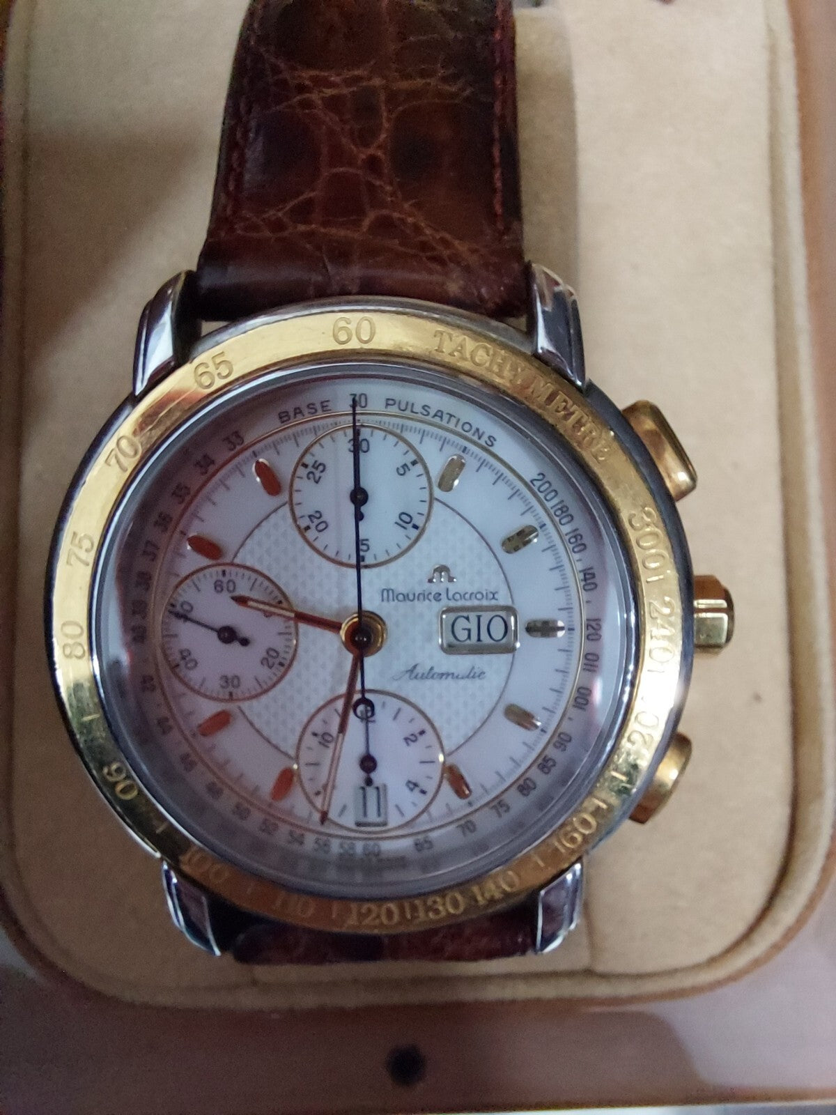 orologio maurice lacroix 67587 orologio uomo acciaio oro