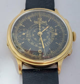 💎 Eberhard Co. ORO 18K CRONOGRAFO CASSA A SCALINO anni 50