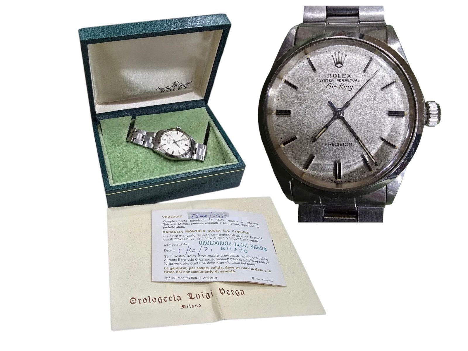 Rolex Air-King 5500 Orologio Uomo 34mm Acciaio