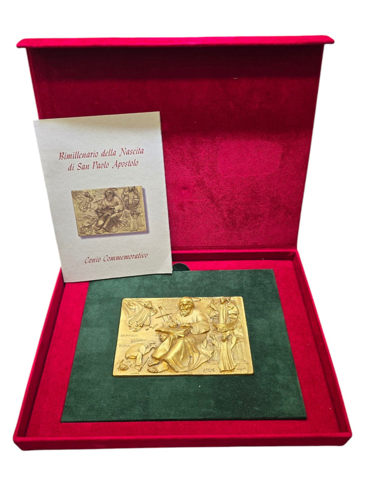 San Paolo Apostolo Placca 2008 Bimillenario della Nascita Corinto Damasco Roma