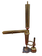 Ebulliometro misura gradazione alcool OTTONE italiano vintage 1950 CASTORE