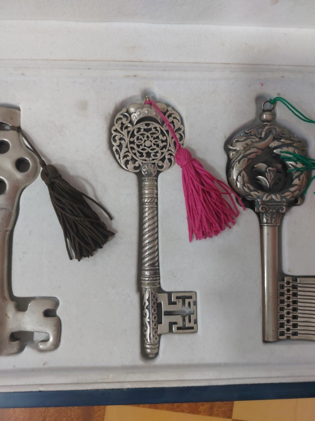 MASINI COFANETTO TRA CHIAVI IDEA REGALO MATRIMONIO BATTESIMO ARGENTO 925