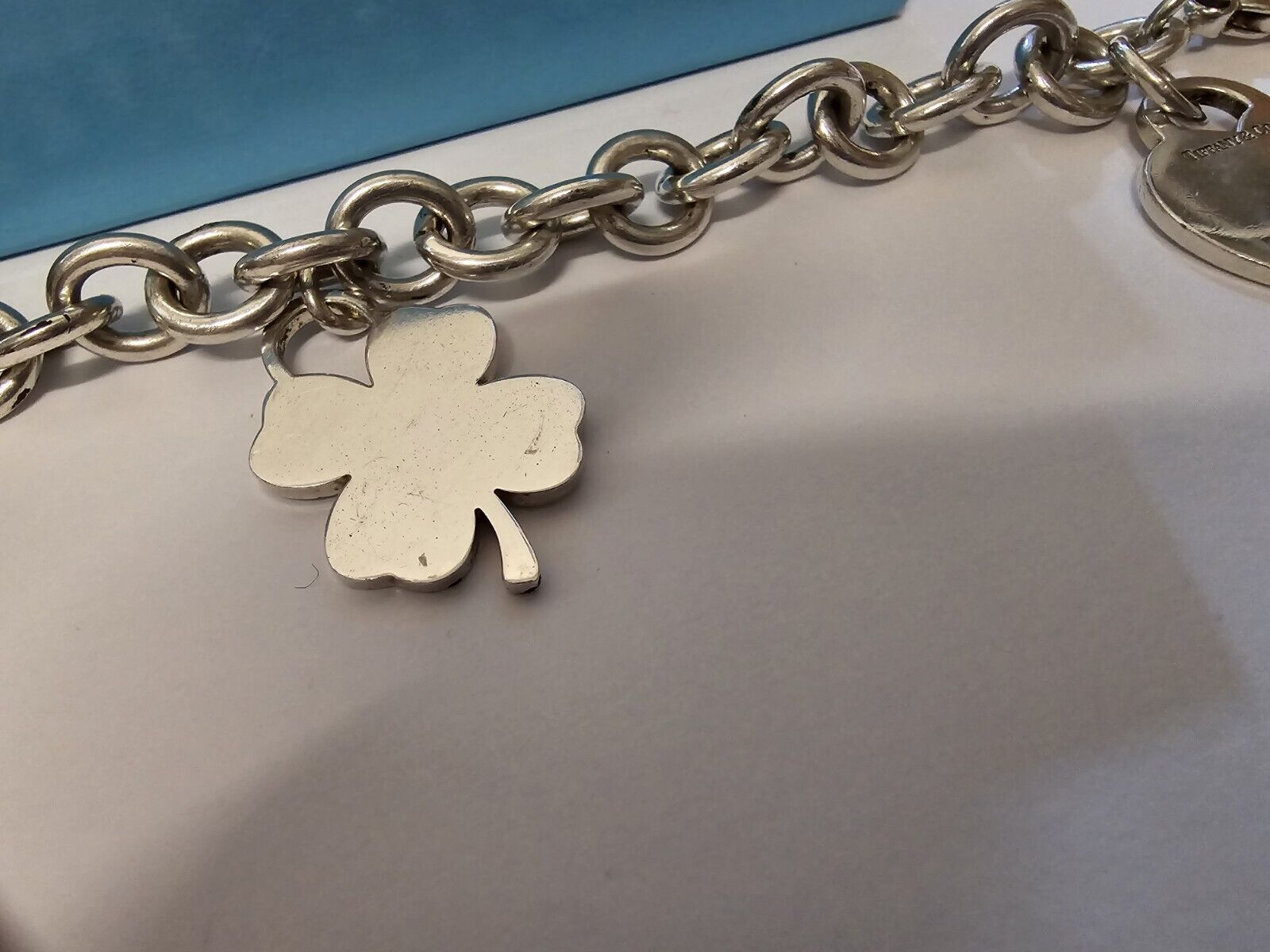 Tiffany & Co Heart bracciale  cuore quadrifoglio Vintage Tiffany fortuna  5110