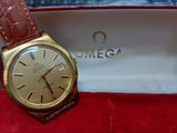 Omega 166.0168  placcato oro 1973 geneve data automatico