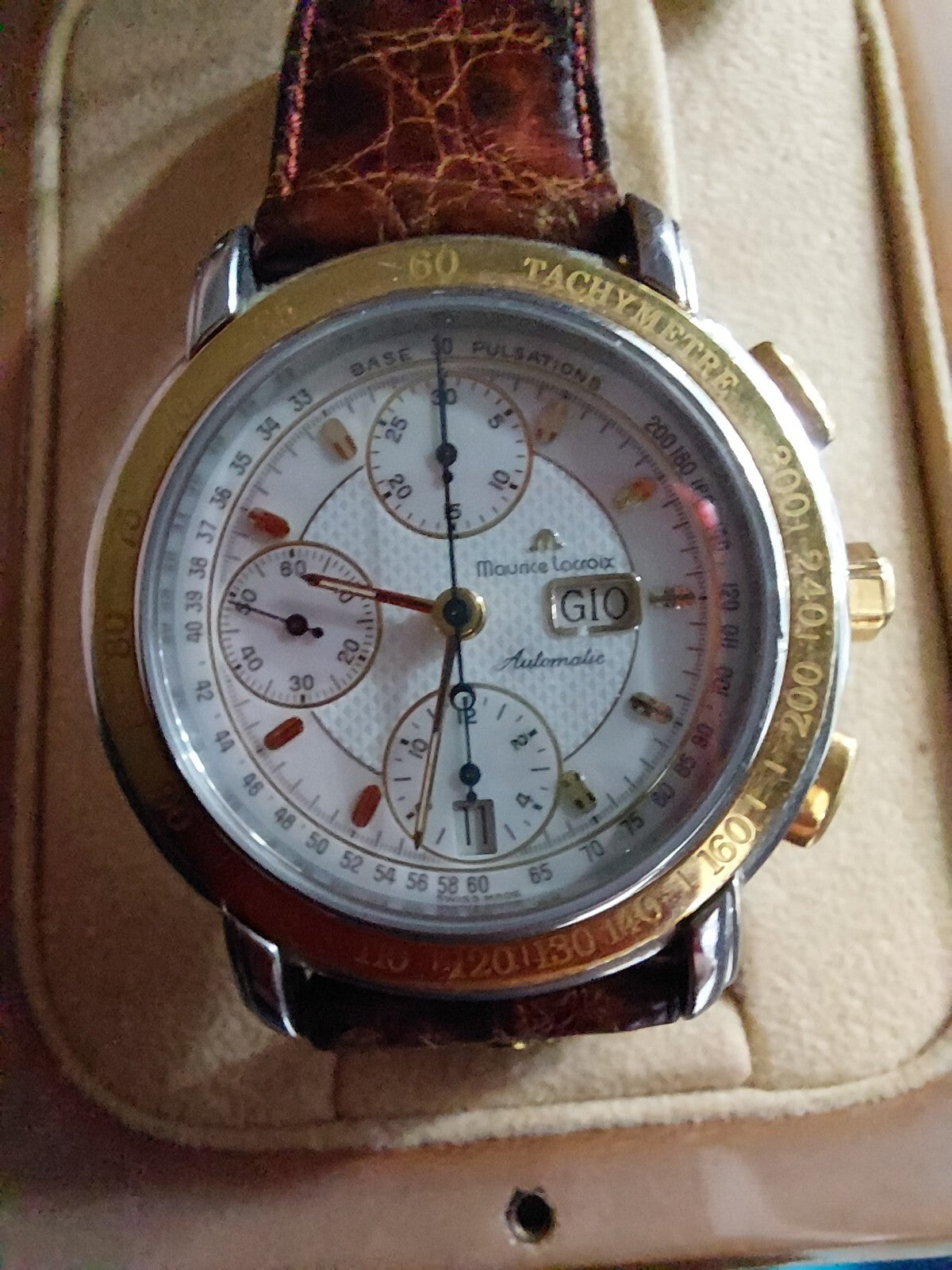 orologio maurice lacroix 67587 orologio uomo acciaio oro